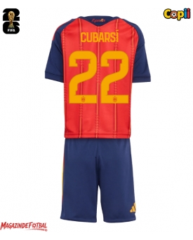 Spania Pau Cubarsi #22 Echipament de Fotbal Replică Mondial 2026 Copii Acasa (+ Șorturi)
